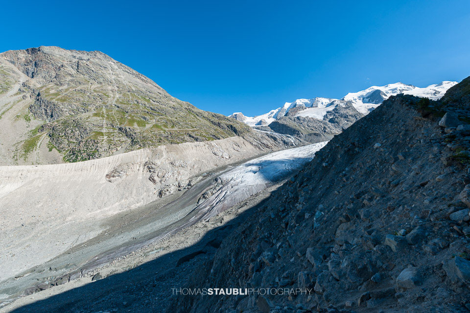 Die Zunge des Morteratschgletschers 2012