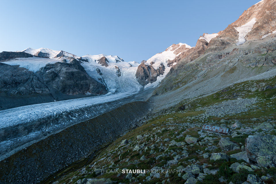 Morteratschgletscher im Morgenlicht