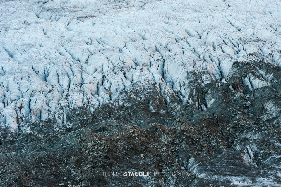 Zerklüftungen des Morteratschgletschers