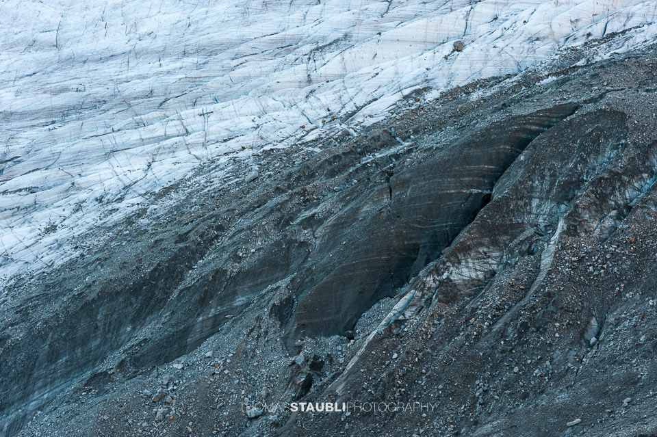 Zerklüftungen des Morteratschgletschers