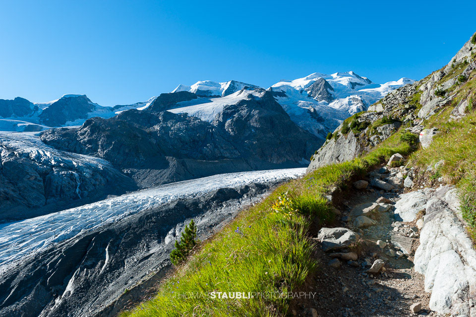 Die Bellavista mit dem Morteratschgletscher