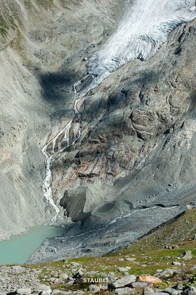 die Gletscherzunge des Sellagletschers