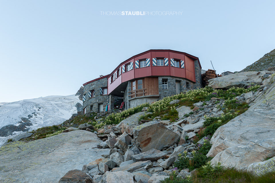 die Chamanna Coaz im Val Roseg