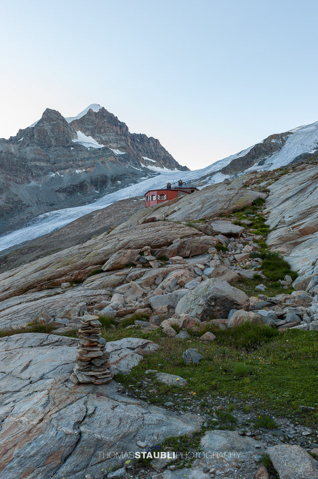 die Coazhütte im Val Roseg