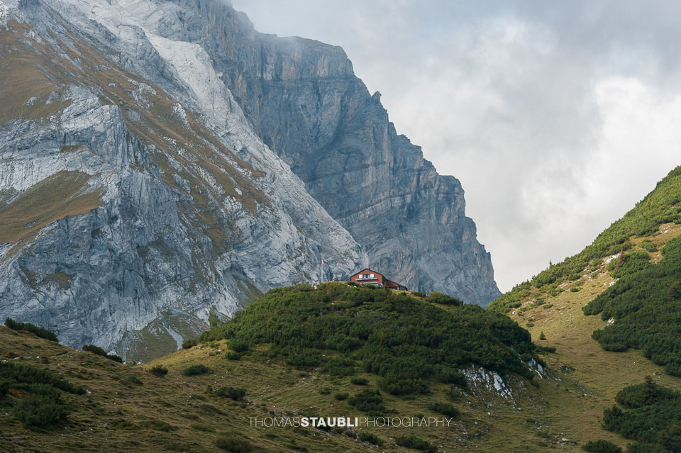Blick zur Ringelspitzhütte