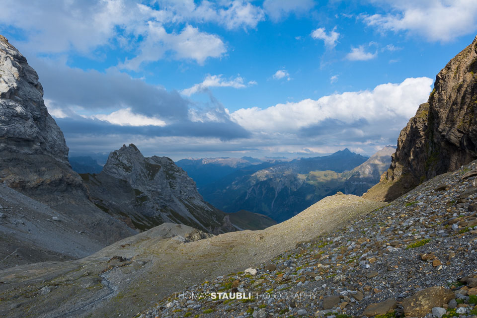 Blick zu den Glarner Alpen