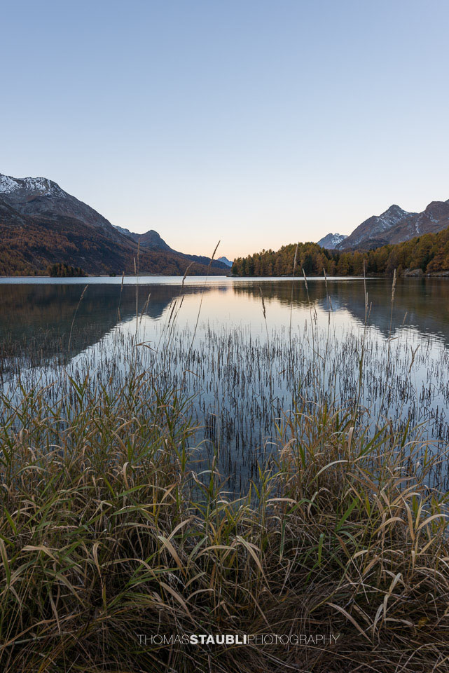 Morgendämmerung über dem Lej da Segl