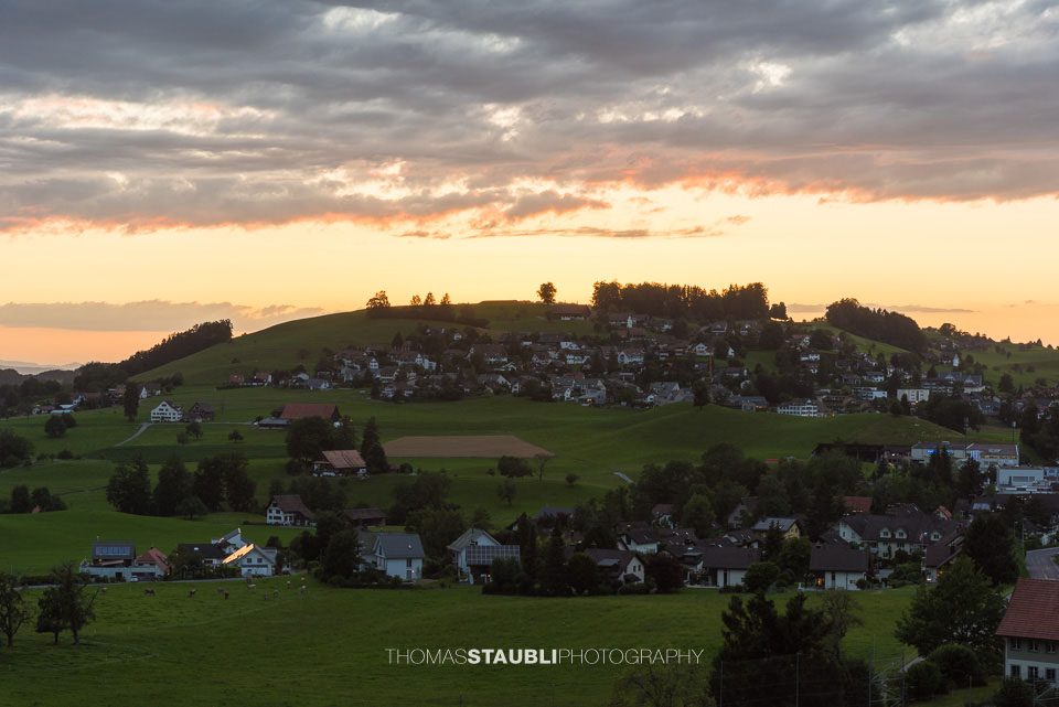 Abenddämmerung auf dem Hirzel