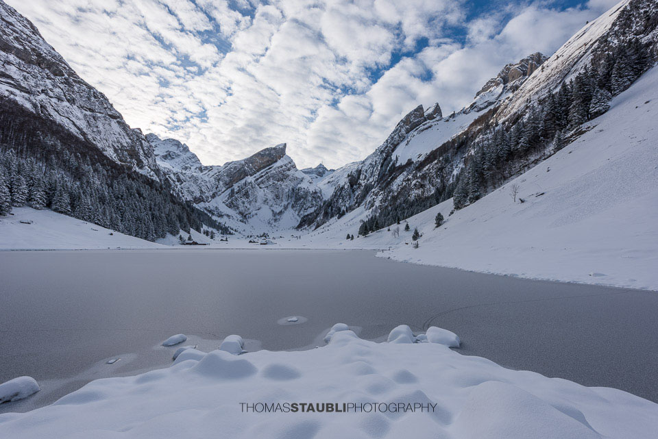 Winterruhe am Seealpsee im Alpstein