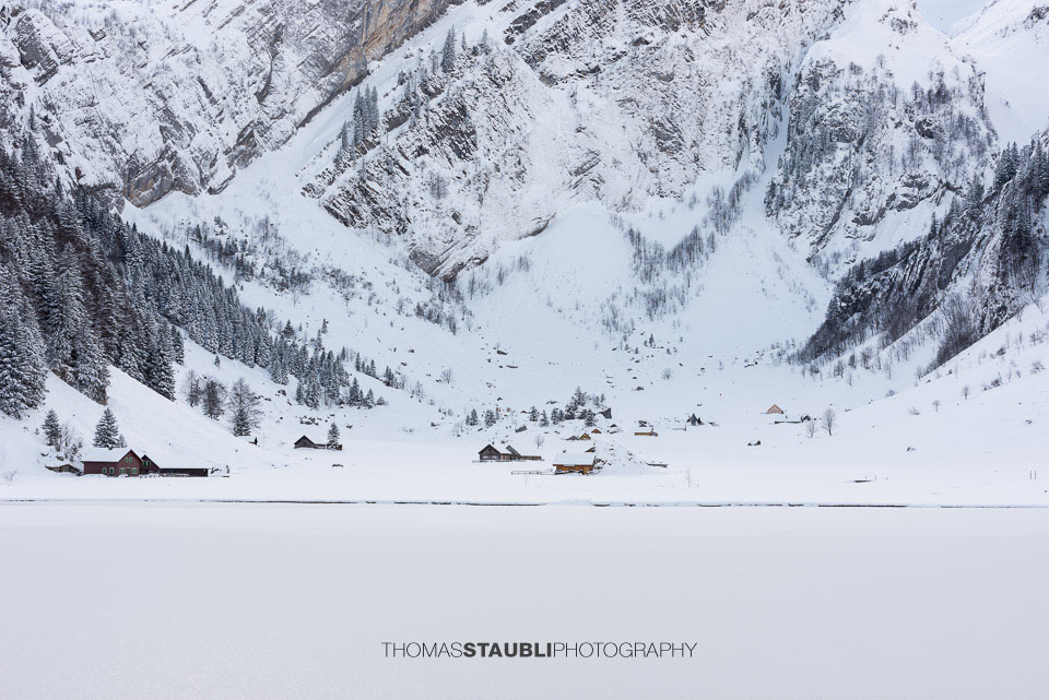 Winterruhe am Seealpsee im Alpstein