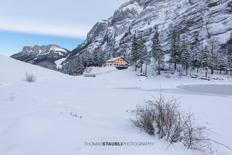 Winterruhe am Seealpsee im Alpstein