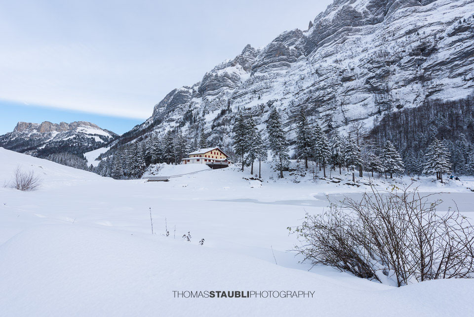 Winterruhe am Seealpsee im Alpstein