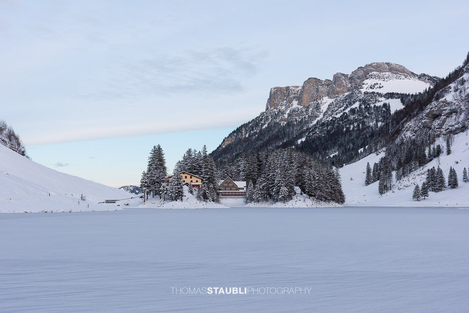 Winterruhe am Seealpsee im Alpstein