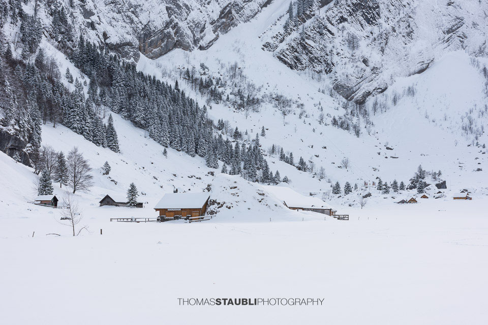 Winterruhe am Seealpsee im Alpstein
