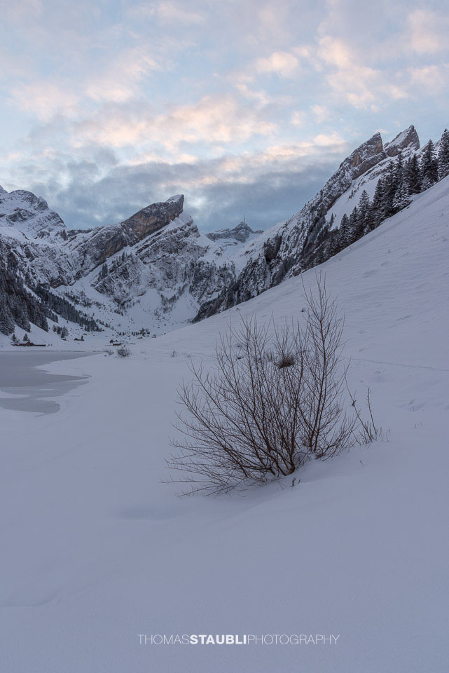 Winterruhe am Seealpsee im Alpstein