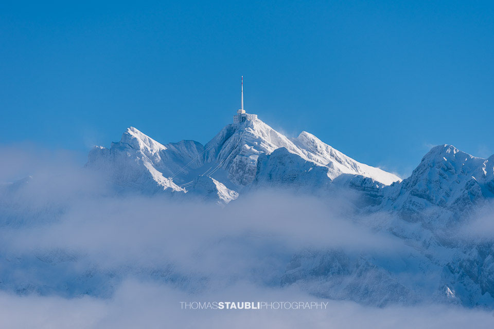 Der Säntis ist mit 2'501 m ü. M. der höchste Berg im Alpstein