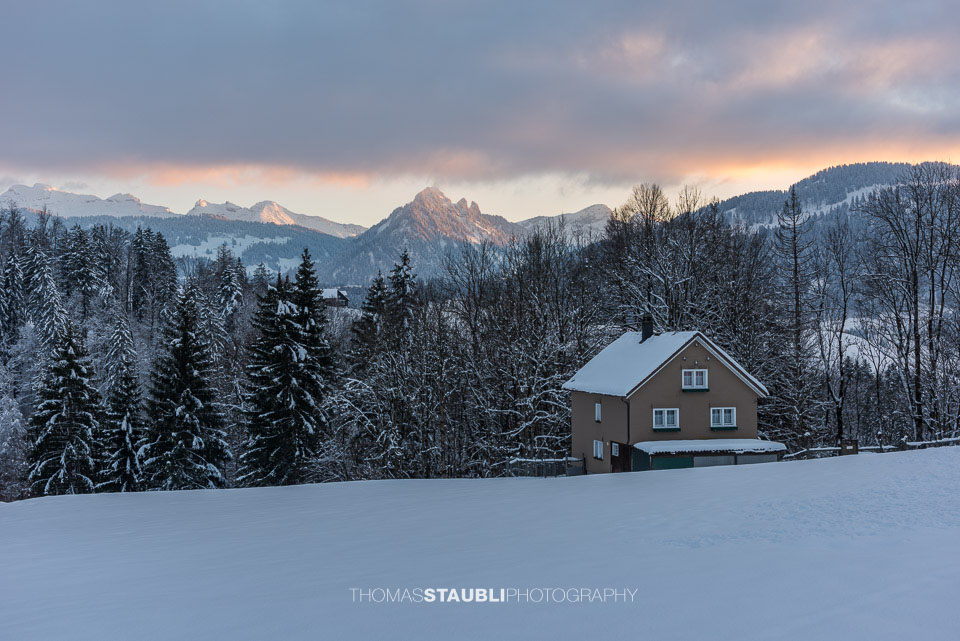 Abendstimmung über dem Toggenburg