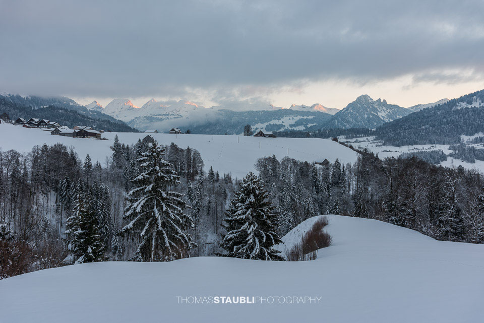 Abendstimmung über dem Toggenburg