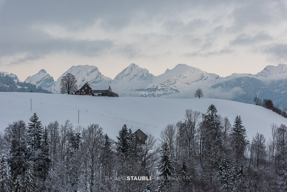Abendstimmung über dem Toggenburg