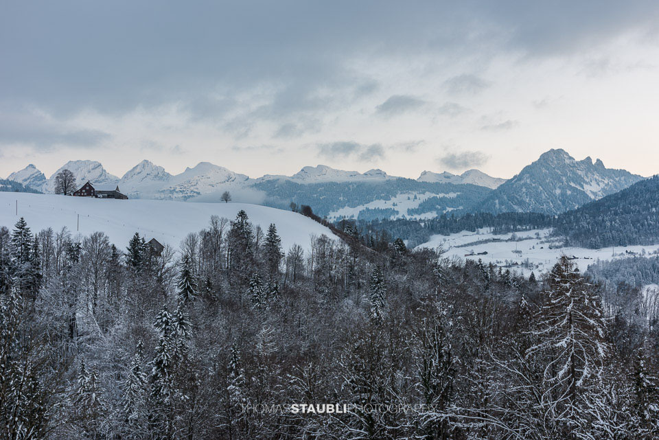 Abendstimmung über dem Toggenburg
