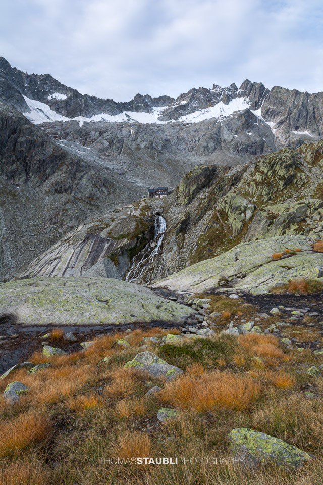 Bergkulisse auf der Bächlitalhütte