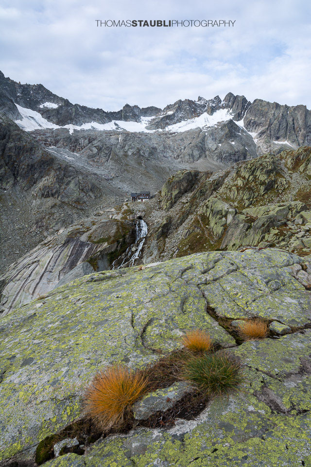 Bergkulisse auf der Bächlitalhütte