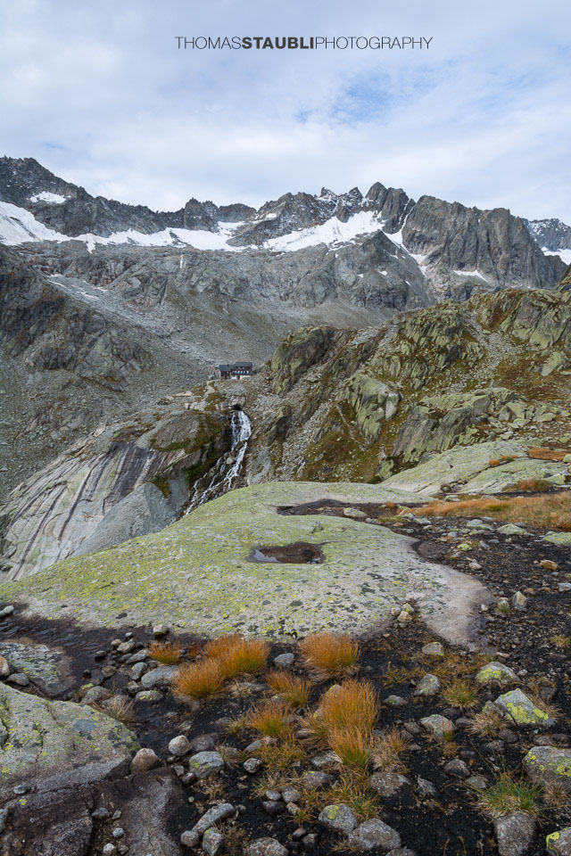 Bergkulisse auf der Bächlitalhütte