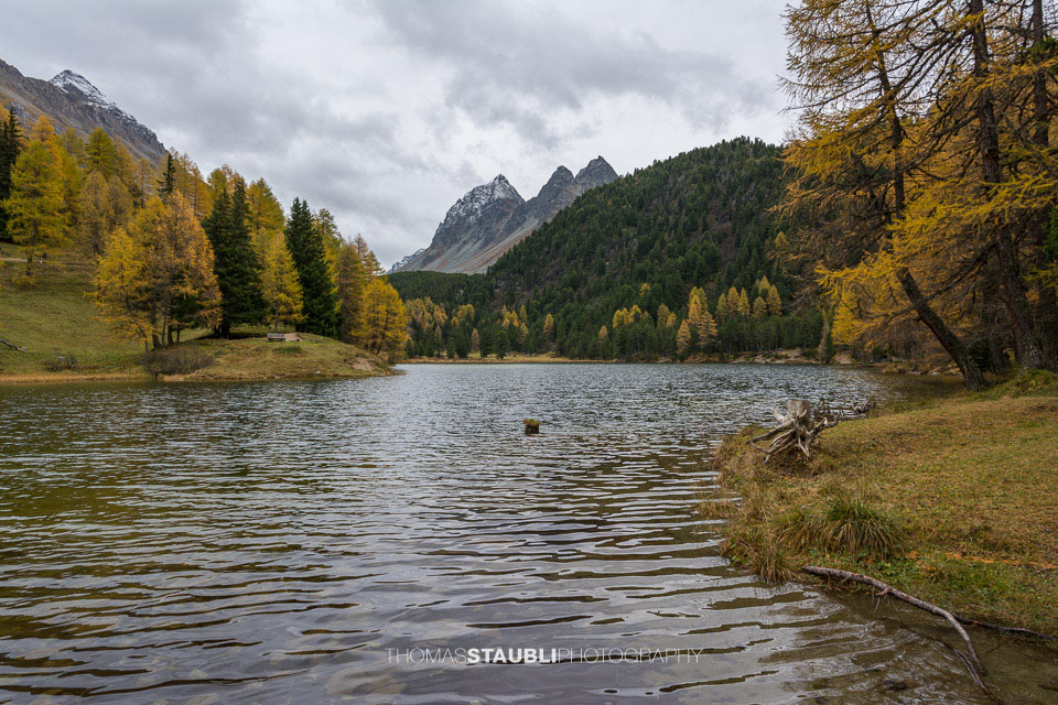Blick zum Piz da las Blais und Dschimels