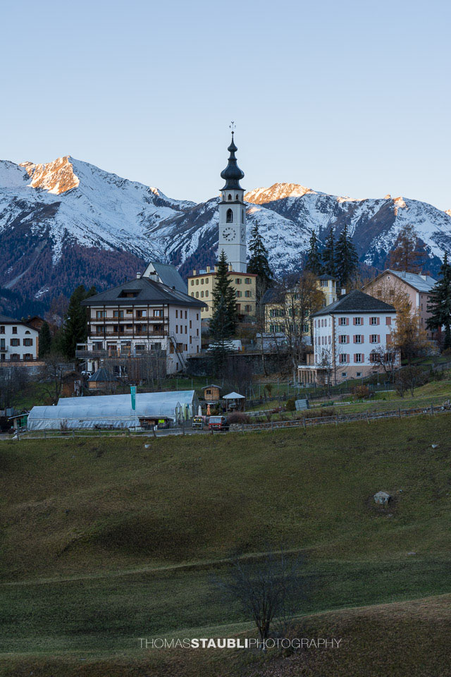 Kirche von Ftan im Unterengadin