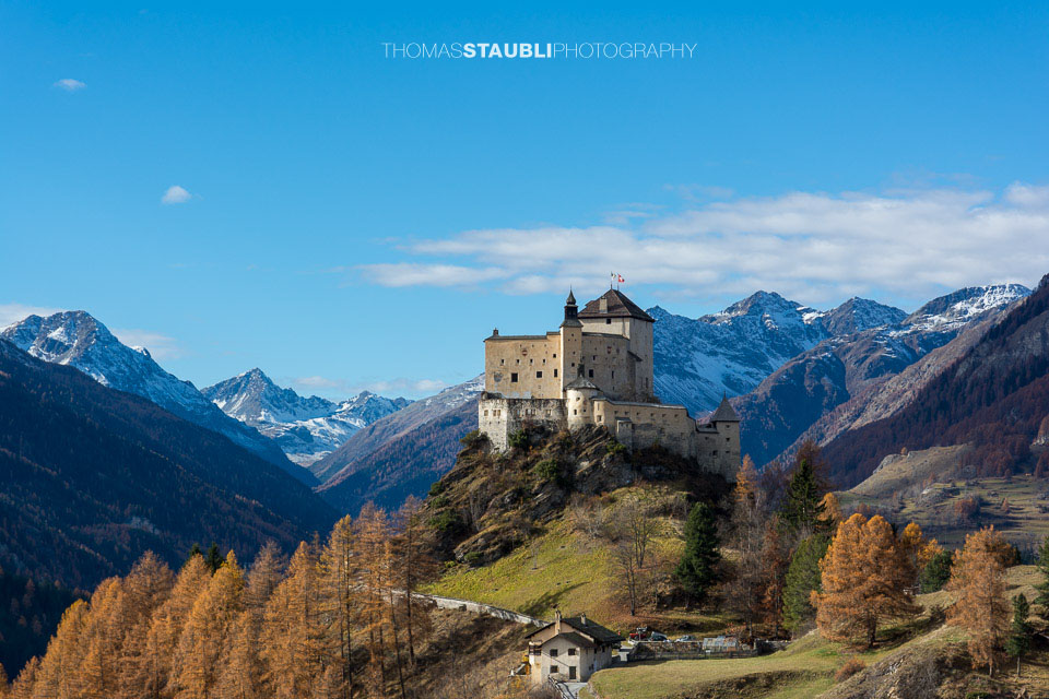 das Schloss Tarasp im Unterengadin