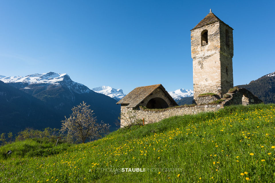 die Ruinen der Antoniuskirche Mathon