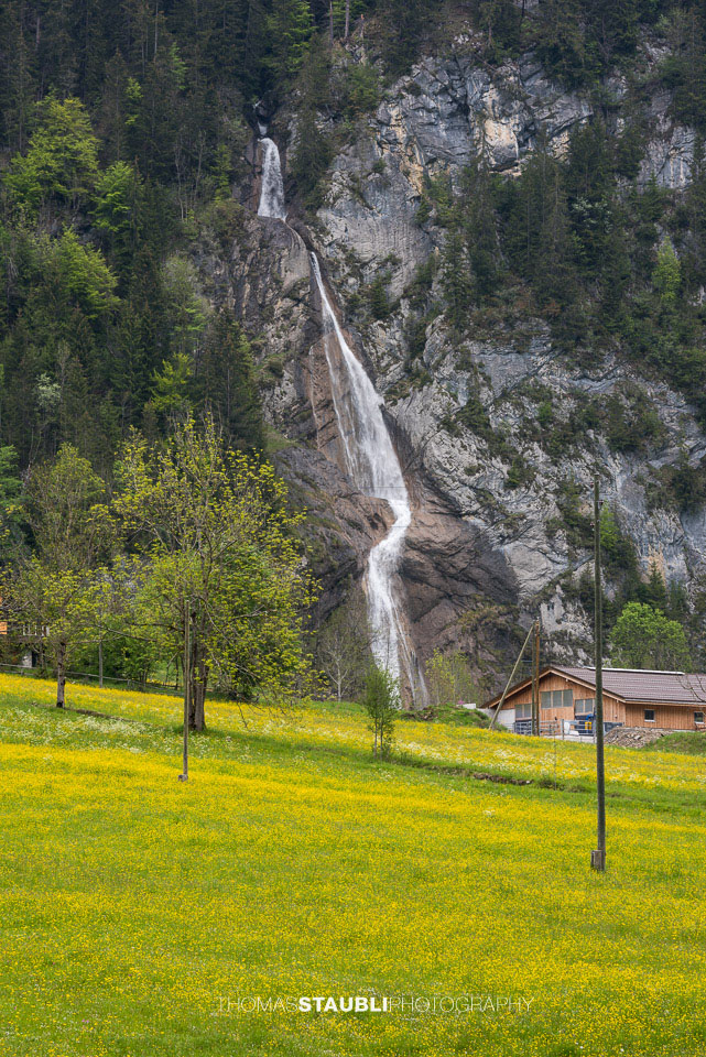 der Sulzbachfall im Klöntal