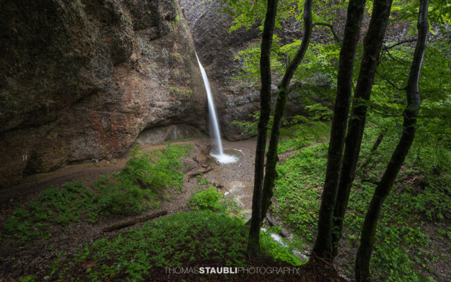 Wasserfall in der Necker-Schlucht beim Ofenloch