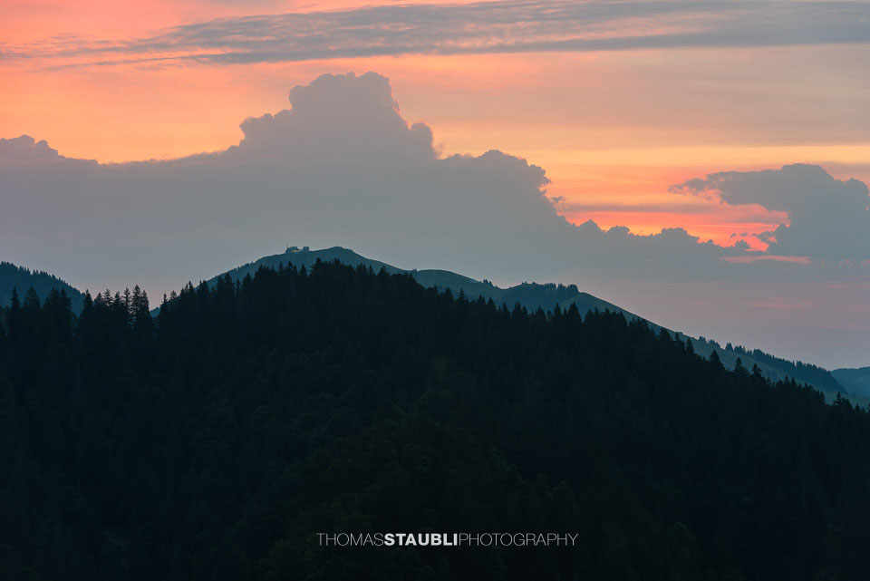 Morgendämmerung über dem Appenzellerland