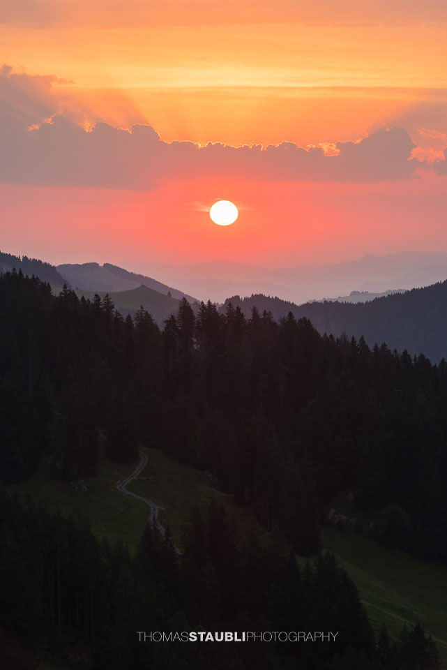 Sonnenaufgang über dem Appenzellerland