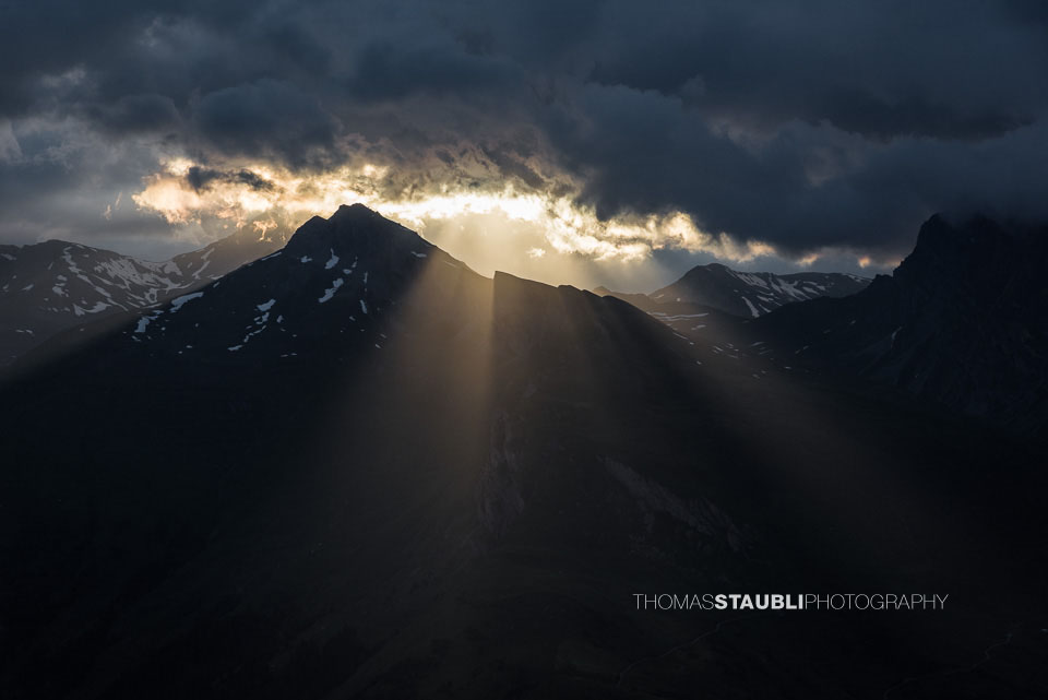 Gewitterstimmung über dem Rheinwald