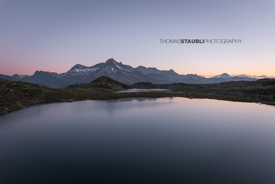 Morgendämmerung am Ober Surettasee