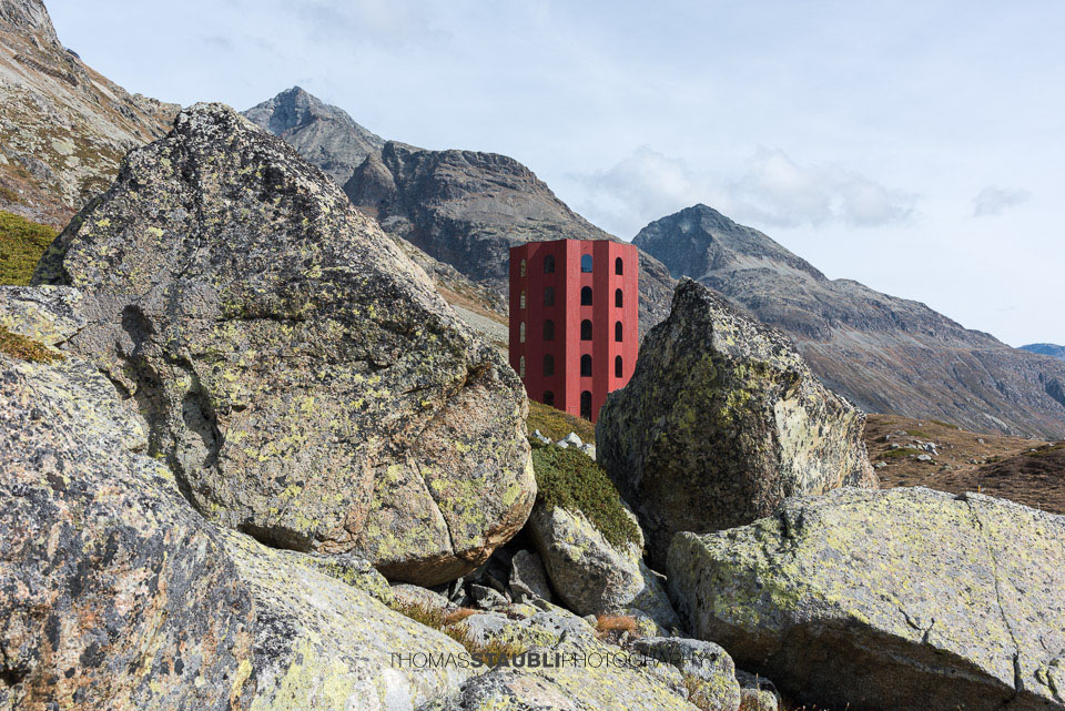 Origen-Turm auf dem Julierpass