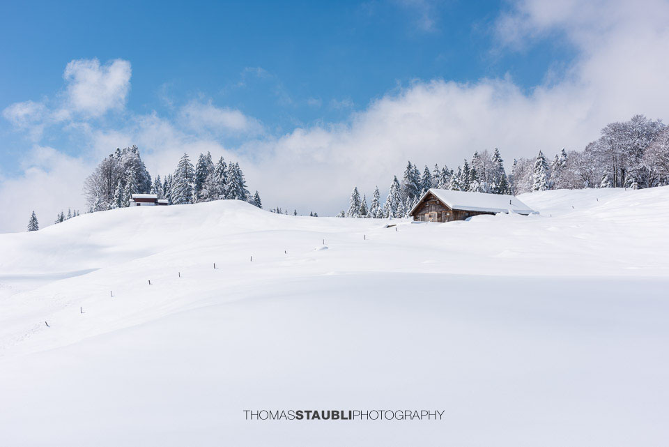 Winterlandschaft auf der Schwägalp