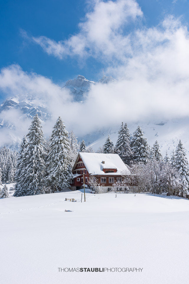 Winterlandschaft auf der Schwägalp