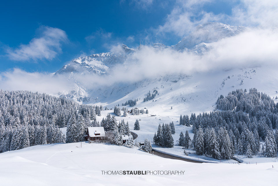 Winterlandschaft auf der Schwägalp