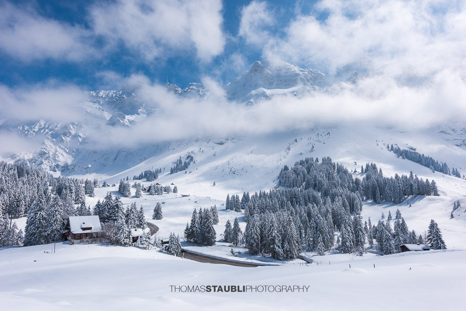 Winterlandschaft auf der Schwägalp