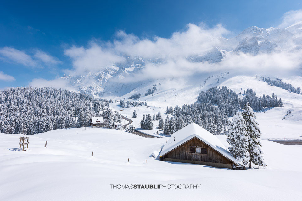 Winterlandschaft auf der Schwägalp