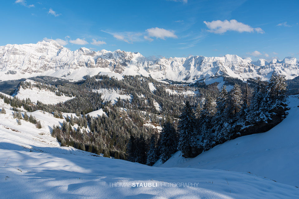 Alpsteinmassiv im Winter