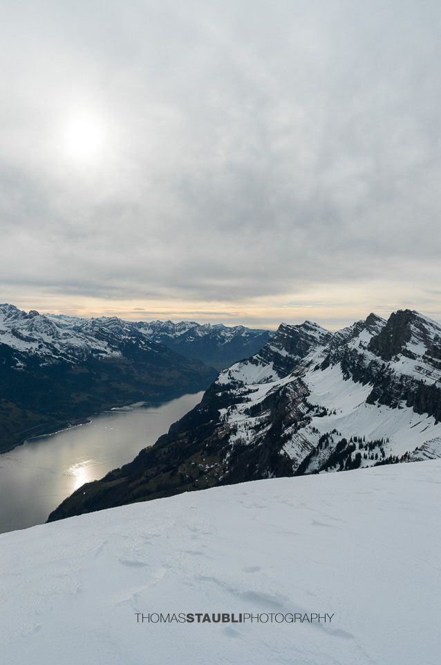 Blick vom Chäserrugg zum Walensee