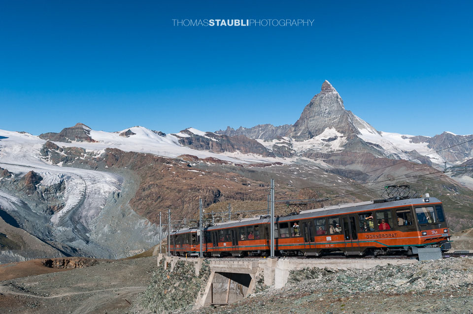 Gornergratbahn vor Matterhorn
