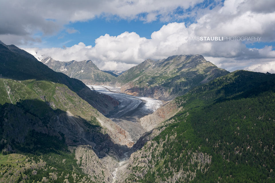 Blick auf den Grossen Aletschgletscher