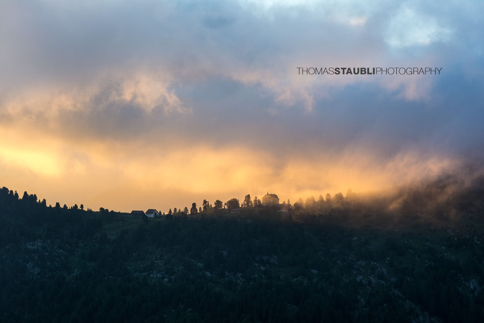 Sonne und Wolken über der Riederalp
