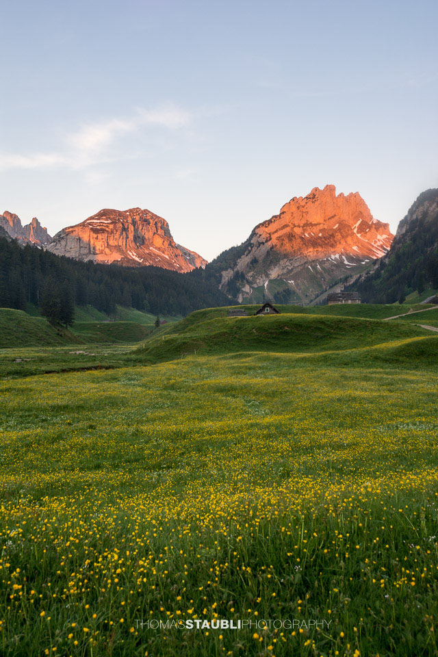 Blick vom Appenzeller Sämtis Richtung Hundstein