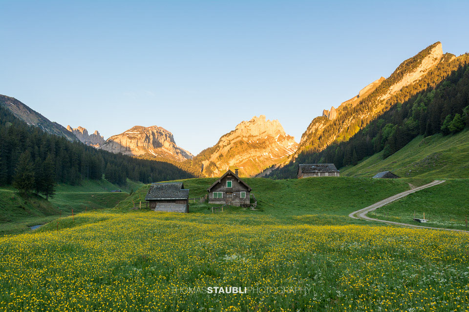 Blick vom Appenzeller Sämtis Richtung Hundstein